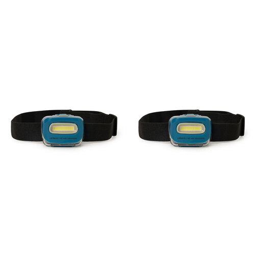2PK Legami COB SOS LED Headlamp Hiking/Camping - Petrol Blue
