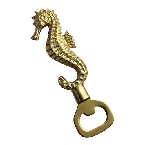 LVD Stainless Steel/Aluminium Seahorse 15cm Manual Bottle Opener - Gold