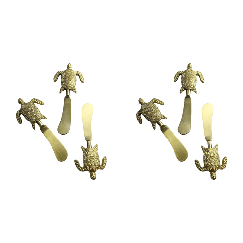 2x 3pc LVD Aluminium Spreaders Turtle Handle 13x5.5cm - Gold