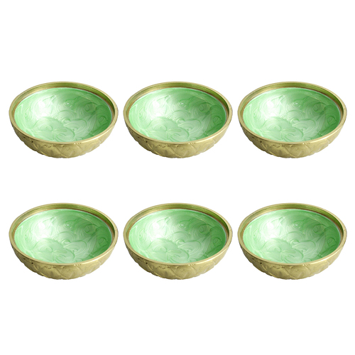 6PK LVD Trinketspice Dish Mica Pearl Decorative Home/Lounge Decor