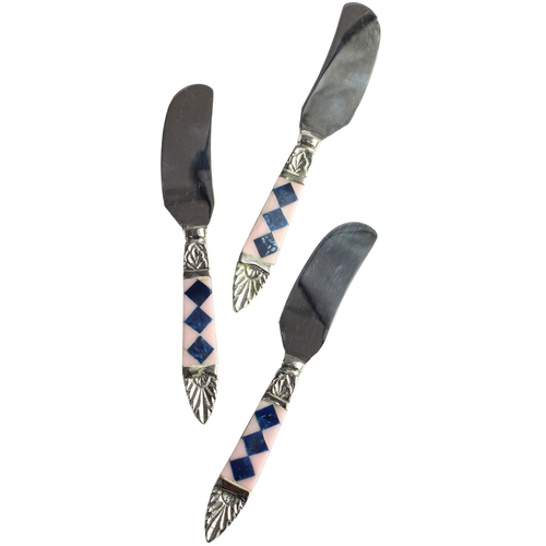 3pc LVD Brass Spreaders Diamond Resin Handle 15.5x2cm