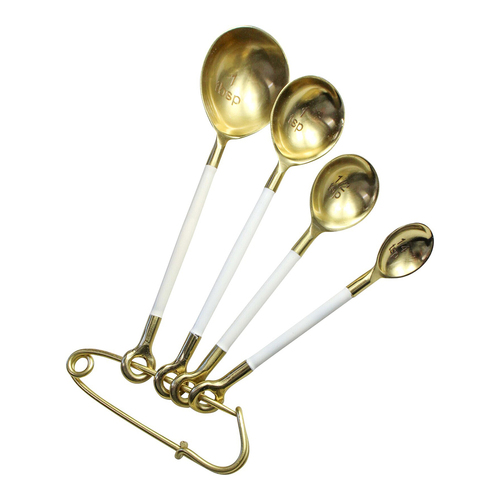 LVD 4pc Stainless Steel Measuring Spoon Set Mod - Gold