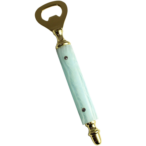 LVD Marbleised Stainless Steel Resin 20cm Bottle Opener - Blue