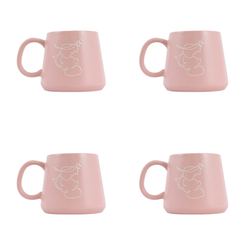 4PK Splosh Heartfelt Mum 440ml Stoneware Mug Coffee/Tea Cup - Pink
