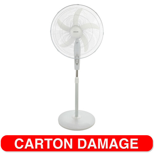 Heller Deluxe 50cm Pedestal Stand Fan Oscillating - White