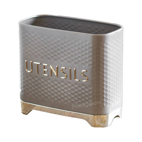 Kitchencraft Lovello Textured Utensil Holder - Grey