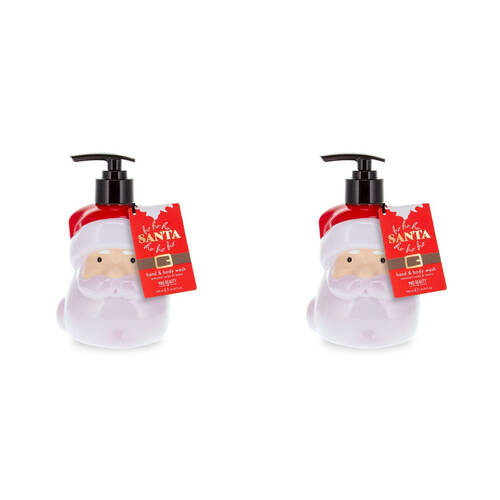 2PK Mad Beauty HoHo Holiday Scented Hand & Body Wash 480ml Winter Berry