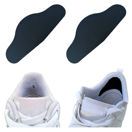 2pc Trainer Armour Heel Hole Preventer Feet Support Black