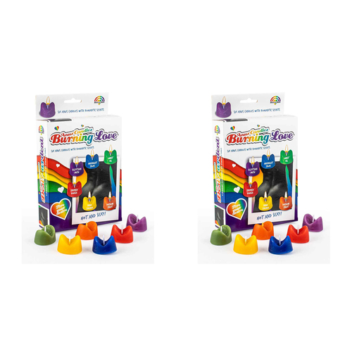 12pc Rainbow Burning Love An*s Scented Candle Bucks Party 21cm 18+