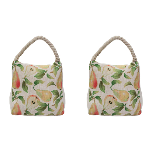 2PK LVD Polylinen 18cm French Pear Doorstop Weighted Door Stopper 