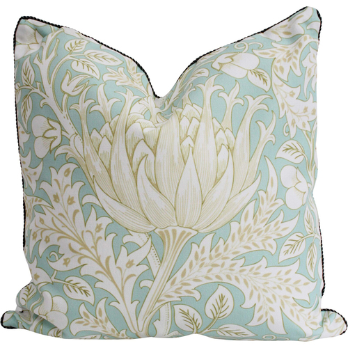 LVD Artichoke Blue Polylinen Cushion Pillow 50x50cm Square
