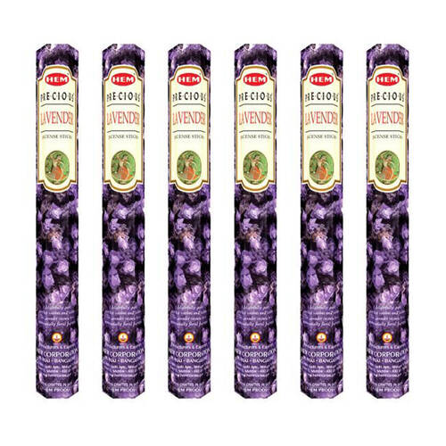 6x 20pc HEM Hexa Precious Lavender Scent Incense Sticks Meditation Fragrance