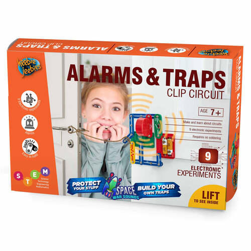 Heebie Jeebies Clip Circuit Alarms & Traps Kids Science Toy Set 7+