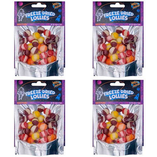 4PK Heebie Jeebies 30g Freeze Dried Lollies Skittles Mini Pack