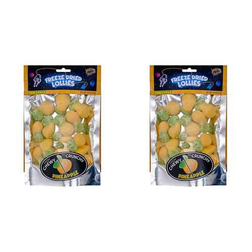 2PK Heebie Jeebies 75g Pineapple Freeze Dried Lollies Candy