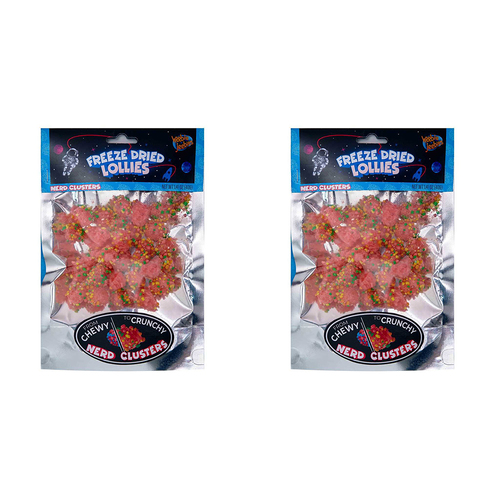 2PK Heebie Jeebies 40g Freeze Dried Lollies Nerds Gummy Clusters
