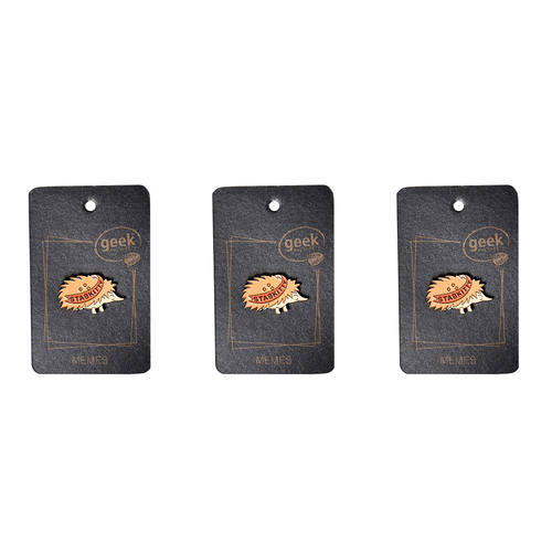 3PK Geek Culture Aussie Animal Meme Enamel Pin - Stab Kitty