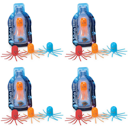 4PK Heebie Jeebies Jellyfish Diver Cartesian Experiment Assorted 3+