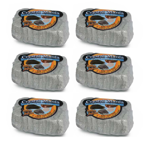 6PK Heebie Jeebies Pocket Money Science Gemstone Dig Mini Geology Kit Toy Asst