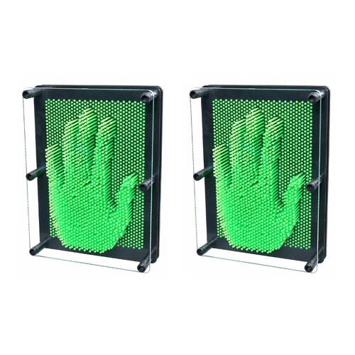 2PK Heebie Jeebies 3D Pin Art Medium 20x14.5cm Sculpture Sensory Toy 5y+
