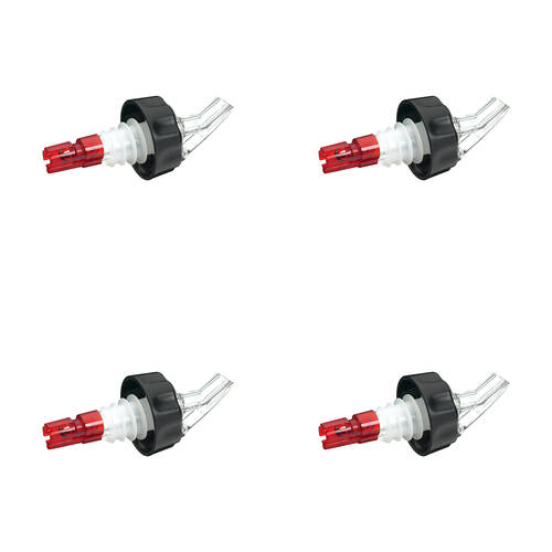4PK Barcraft 25ml Shot Measure Pourer & Bottle Dispenser/Stopper