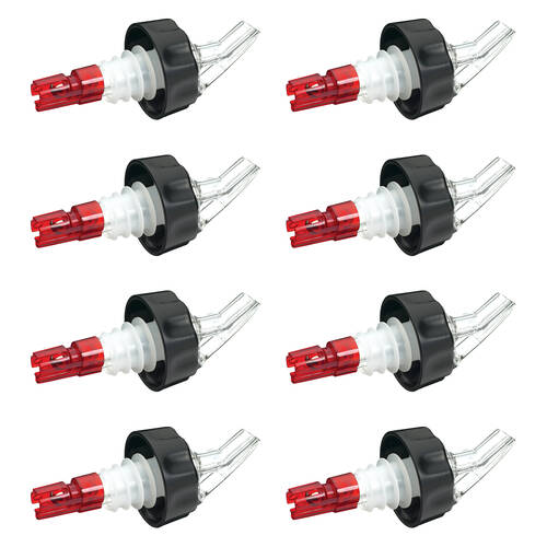 8PK Barcraft 25ml Shot Measure Pourer & Bottle Dispenser/Stopper