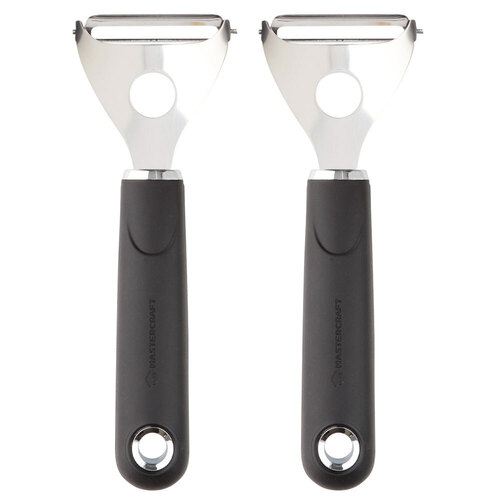 2PK MasterCraft Soft-Grip Stainless Steel Y Peeler