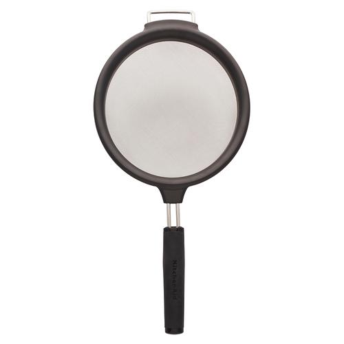 Kitchen Aid 17.5cm Soft Touch Strainer - Black