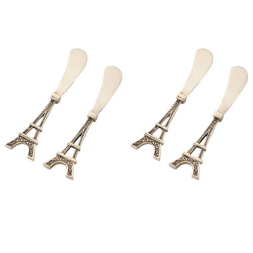 2x 2pc Pilbeam Living Eiffel Tower Spreader Dining Stainless Brass Silver 15cm