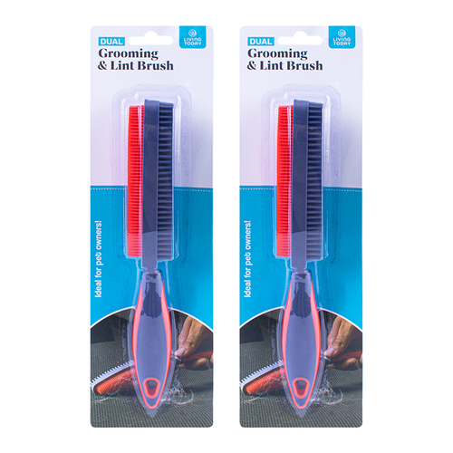 2PK Living Today Silicone Dual Grooming And Lint Brush 26x4x5cm