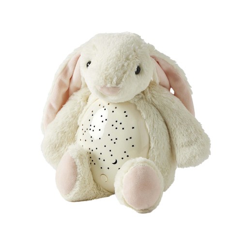 Jiggle & Giggle Cream Bunny Plush Kids Decor Night Light 27x25cm 3y+