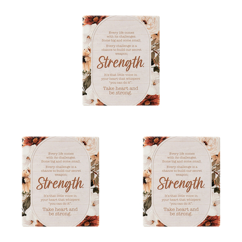 3PK Splosh Home Sweet Home Ceramic Strength Verse Plaque 14cm