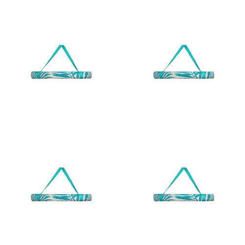 4PK Jemark Beach Mat Assorted 70x145cm Yellow/Teal/Aqua/Pink