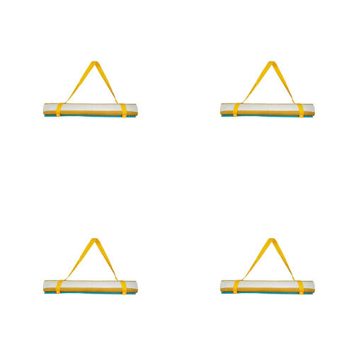 4PK Jemark Beach Mat Assorted 70x145cm Orange/Aqua/Pink/Yellow