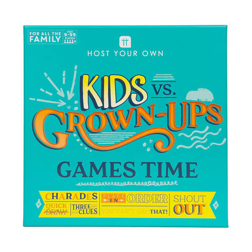 Talking Tables Host Your Own For The Family/Kids Vs Grown Ups Board Game