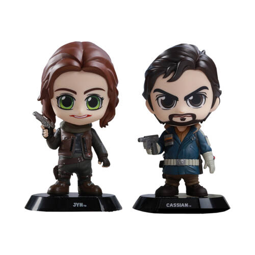 2pc  Star Wars Rogue One Jyn & Cassian Cosbaby Action Figure Toy Set
