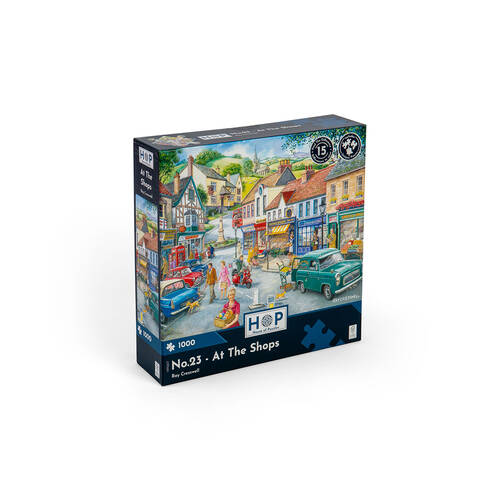 1000pc House of Puzzles Board At The Shops Kids Jigsaw Puzzles Toys 69x48cm 3y+