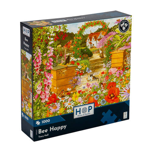 1000pc House Of Puzzles Bee Happy 48x69cm Jigsaw Puzzle 3y+
