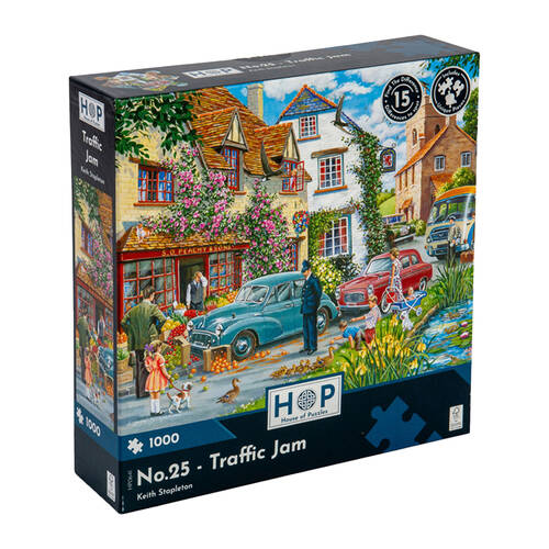 1000pc House Of Puzzles Traffic Jam Find The Difference 48x69cm Jigsaw 3y+