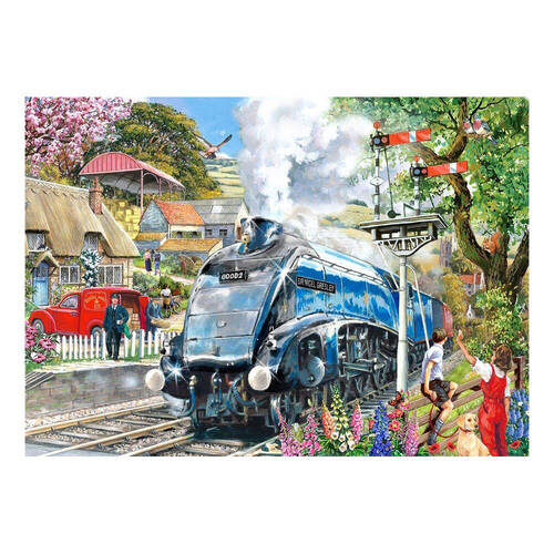 500pc House Of Puzzles Knight Train Big 48x69cm Jigsaw Puzzle 3y+
