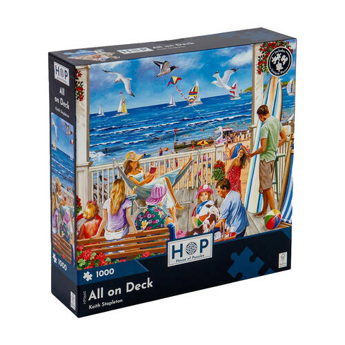 1000pc House Of Puzzles All On Deck 48x69cm Jigsaw Puzzle 3y+