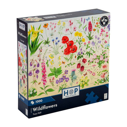 1000pc House Of Puzzles Wildflowers 48x69cm Jigsaw Puzzle 3y+