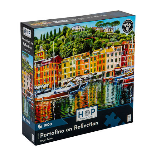 1000pc House Of Puzzles Portofino On Reflection 48x69cm Jigsaw Puzzle 3y+