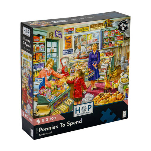500pc House Of Puzzles Pennies to Spend Big 48x69cm Jigsaw Puzzle 3y+