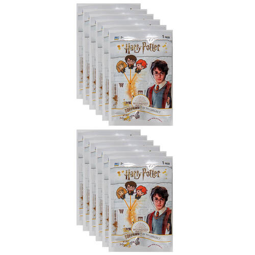 12PK Harry Potter Pencil Toppers Collectible Blind Foilbag Asst