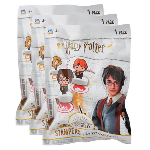3x Harry Potter Stampers Collectable Blind Foilbag Asst
