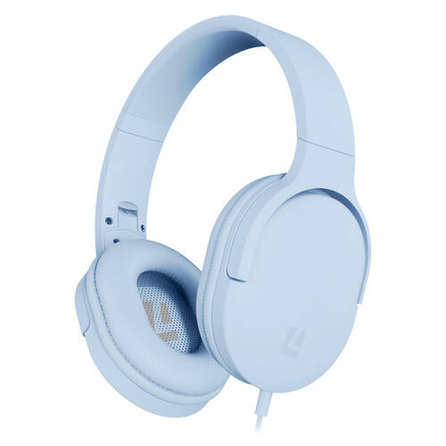 Liquid Ears All Day 3.5mm Wired Over-Ear Foldable Headphone Blue