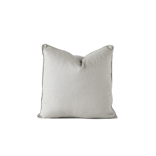 Rayell 50x50cm Indoor Cushion Linen w/ Feather Insert - Smoke Grey
