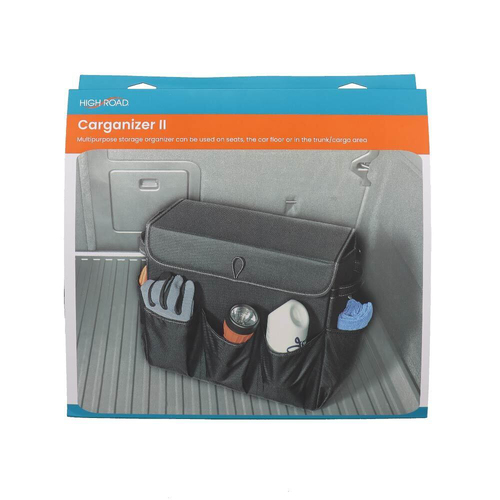 High Road Carganizer II Multipurpose Car Trunk Storage Black 36x37cm