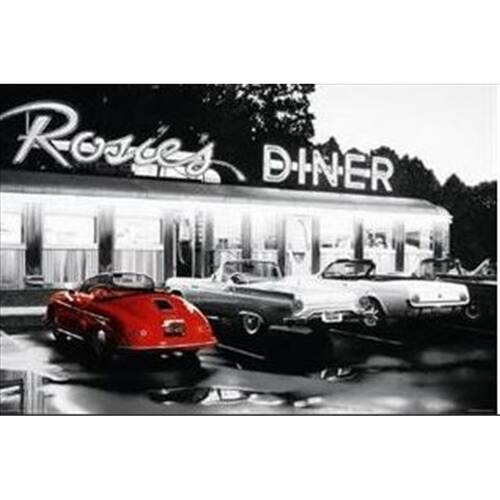 Impact Merch Rosie's Diner Colour Lite Poster 91x61cm